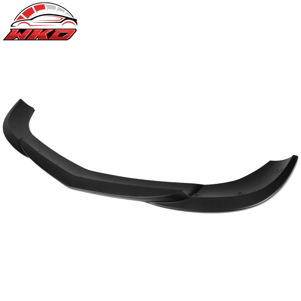 Fits 12-14 Benz C Class W204 Front Bumper Lip GH Style ABS Plastics Matte Black