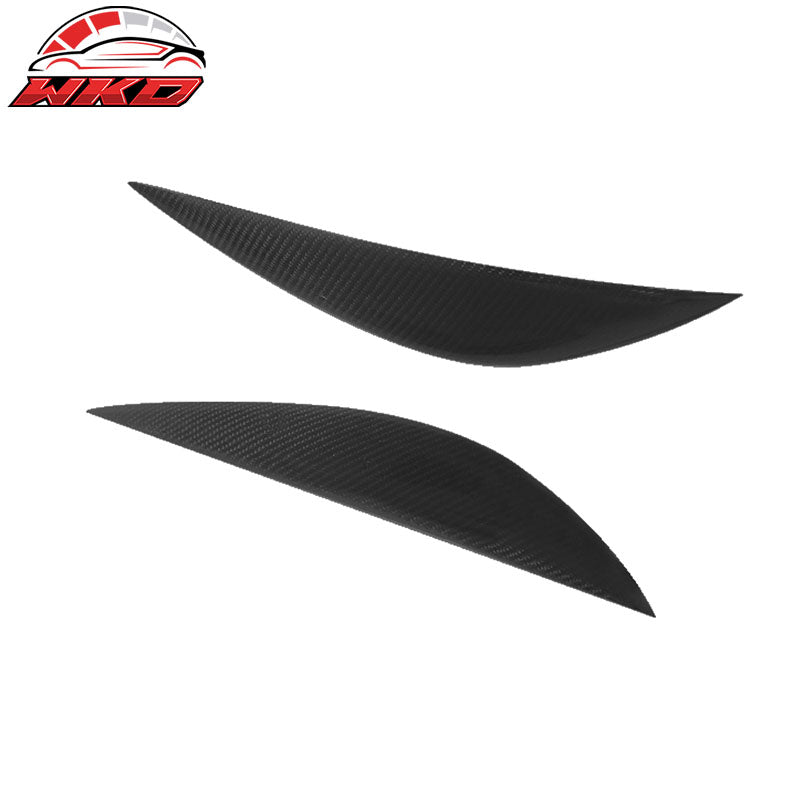 Wholesale 07-10 Benz C-Class W204 Front Headlight Eyelid Eyebrow Matte Carbon Fiber