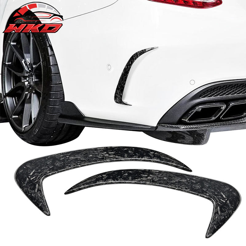 Fits 15-18 Benz W205 JC Rear Bumper Spoiler Forged Carbon Fiber