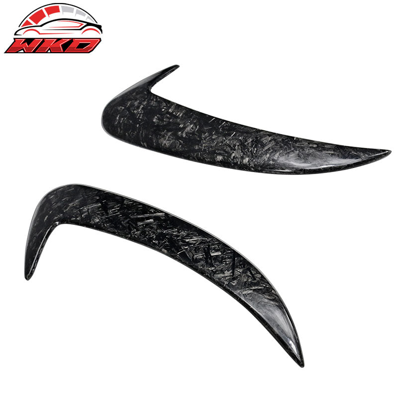 Fits 15-18 Benz W205 JC Rear Bumper Spoiler Forged Carbon Fiber