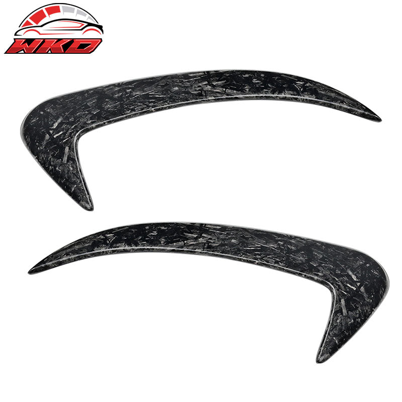 Fits 15-18 Benz W205 JC Rear Bumper Spoiler Forged Carbon Fiber