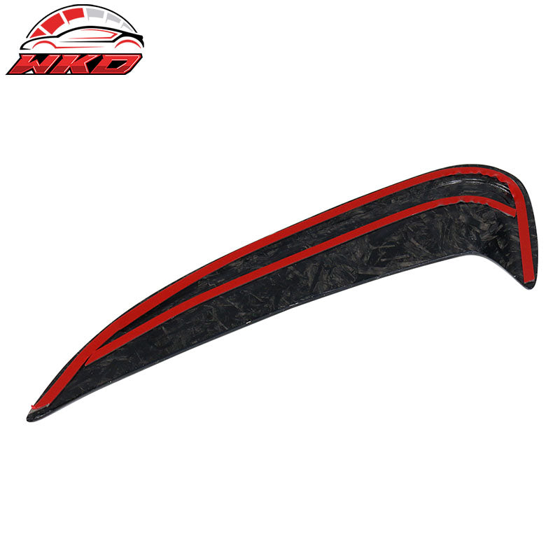 Fits 15-18 Benz W205 JC Rear Bumper Spoiler Forged Carbon Fiber
