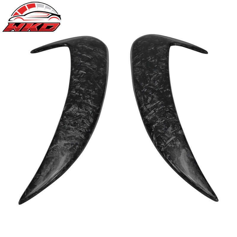 Wholesale 15-18 C-Class W205 Rear Bumper Side Vents Spoiler Forged Matte Carbon Fiber - Wikond Auto