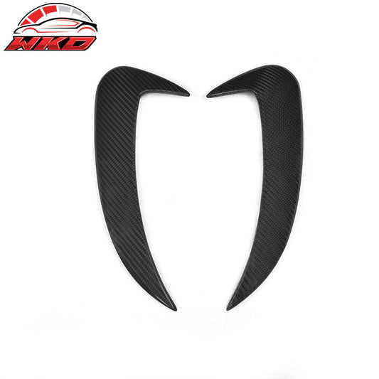 Wholesale 15-18 Benz C-Class W205 2PC Rear Bumper Spoiler Air Vent Matte Carbon Fiber - Wikond Auto
