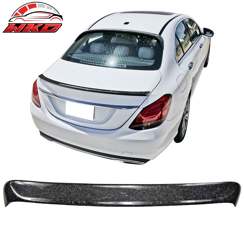 Fits 15-21 Benz W205 OE Style Roof Spoiler Forged Carbon Fiber