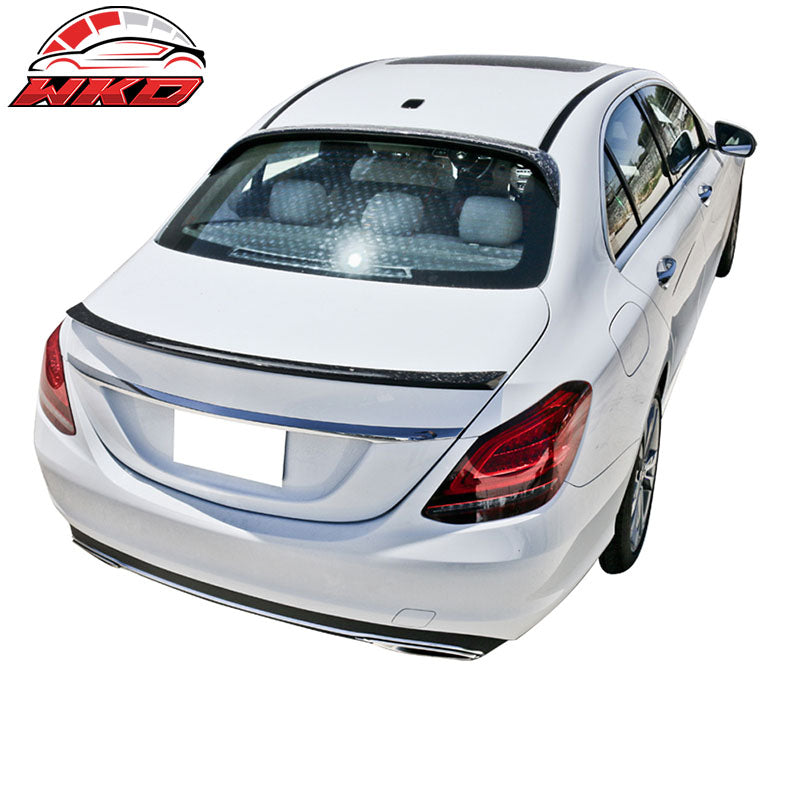 Fits 15-21 Benz W205 OE Style Roof Spoiler Forged Carbon Fiber