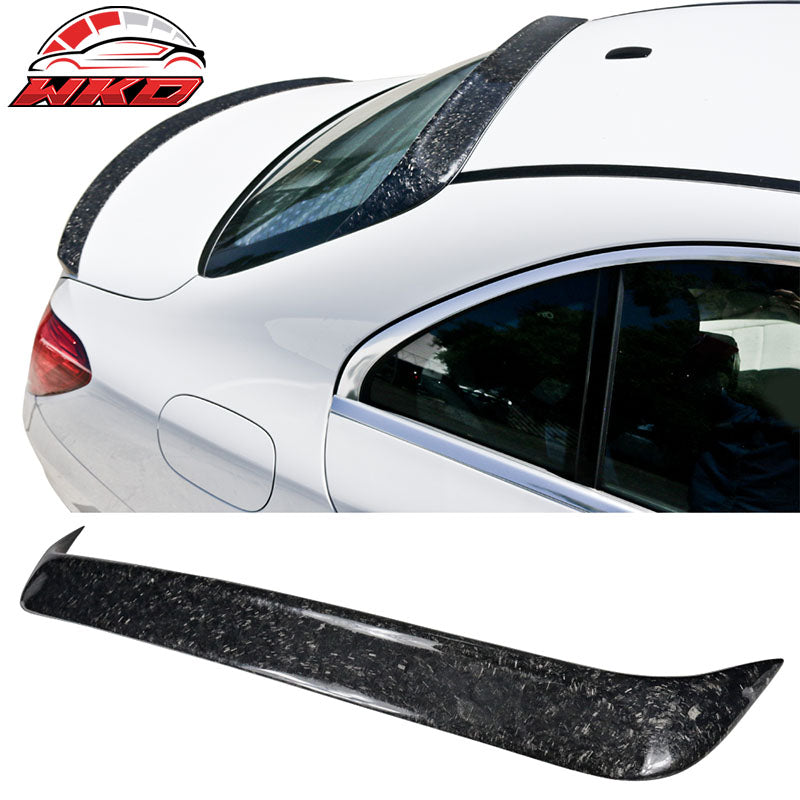Fits 15-21 Benz W205 C Class OE Style Roof Spoiler Forged Matte Carbon Fiber