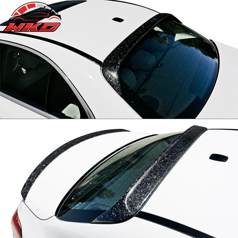 Fits 15-21 Benz W205 C Class OE Style Roof Spoiler Forged Matte Carbon Fiber