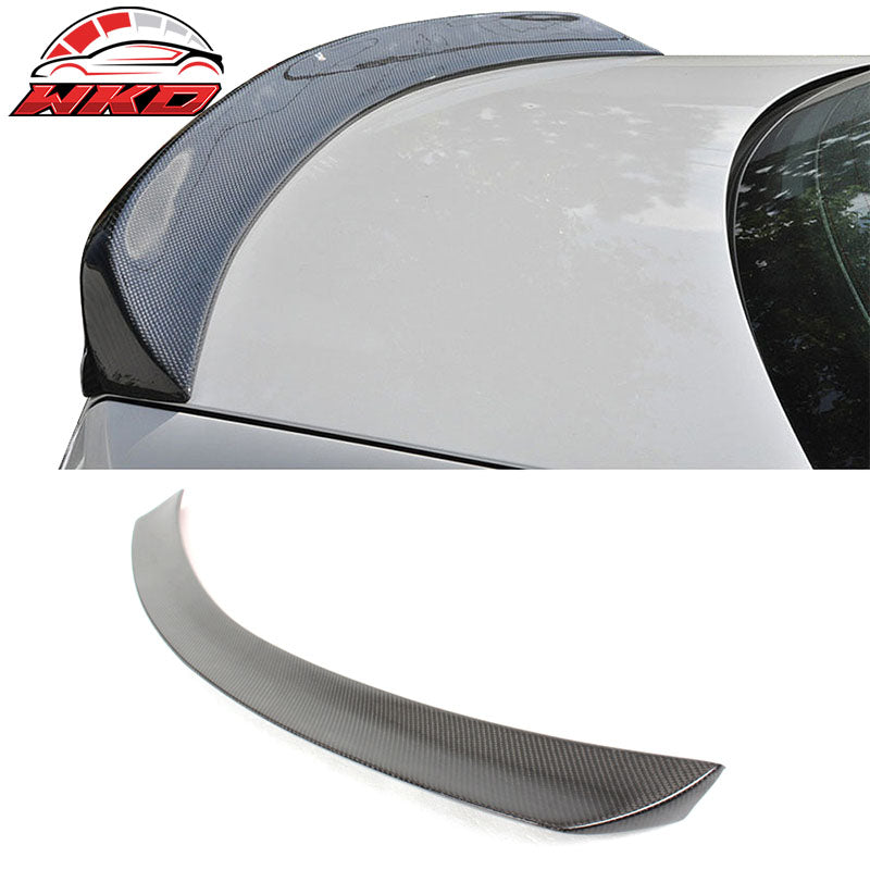 Fits 08-14 Benz C-Class W204 Sedan V Style Trunk Spoiler Wing Matte Carbon Fiber