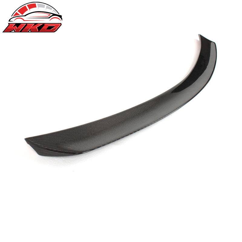 Fits 08-14 Benz C-Class W204 Sedan V Style Trunk Spoiler Wing Matte Carbon Fiber