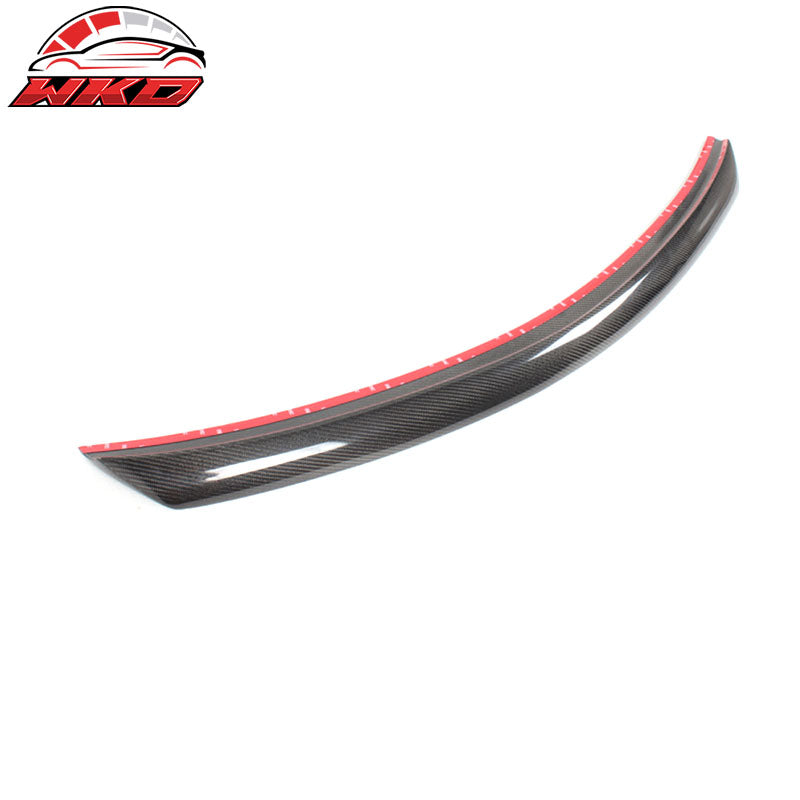Fits 08-14 Benz C-Class W204 Sedan V Style Trunk Spoiler Wing Matte Carbon Fiber