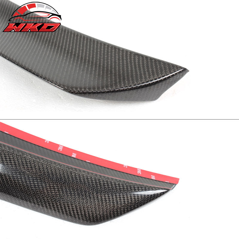 Fits 08-14 Benz C-Class W204 Sedan V Style Trunk Spoiler Wing Matte Carbon Fiber