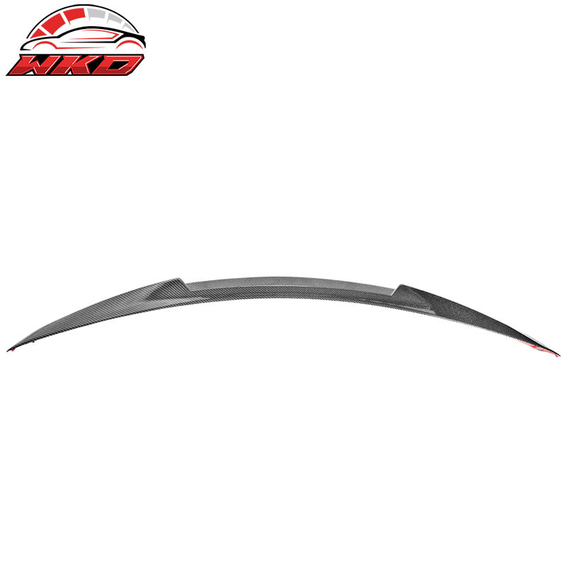 Fits 15-21 Benz W205 C Class 4DR Sedan ML Style Matte Carbon Fiber Trunk Spoiler