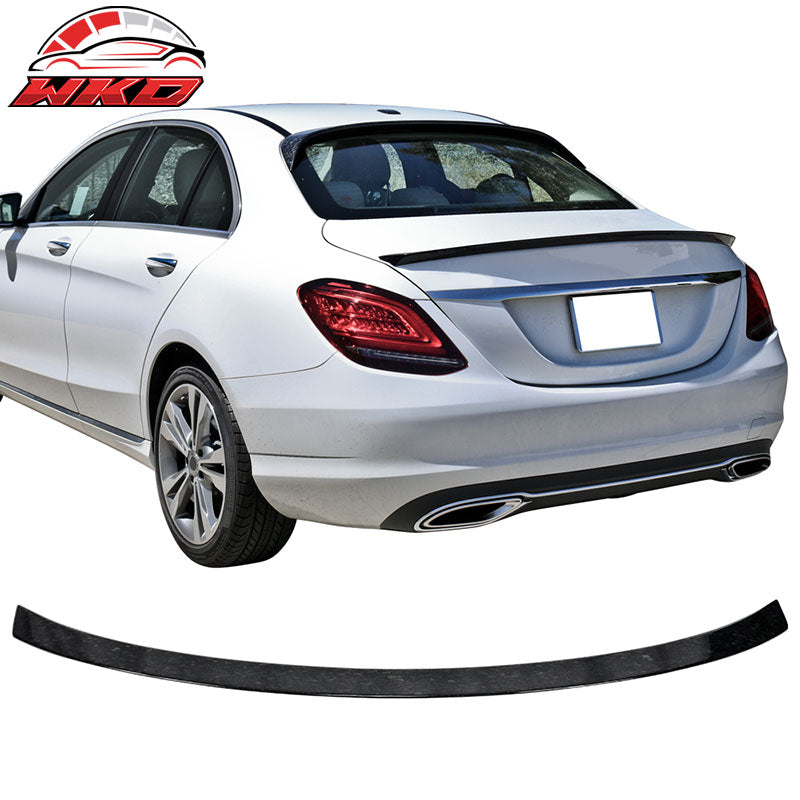 Fits 15-21 Benz W205 C Class ML Style Trunk Spoiler Forged Matte Carbon Fiber
