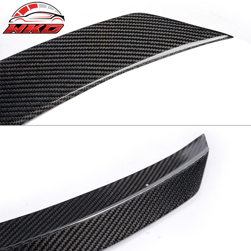 Fits 15-21 Benz W205 C Class 4Dr Sedan ML Style Trunk Spoiler Matte Carbon Fiber