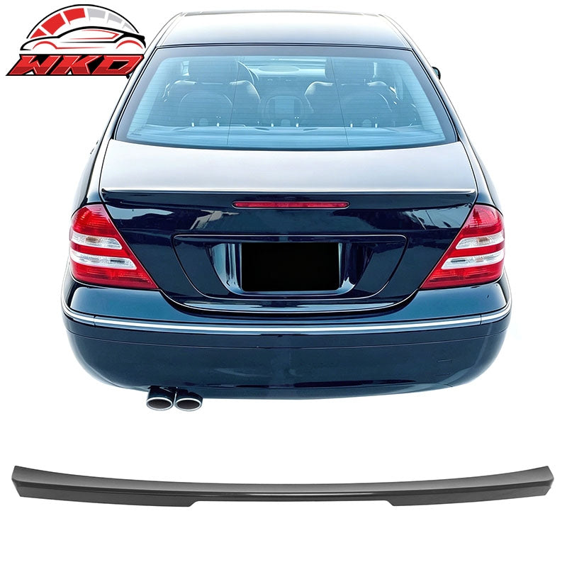 Wholesale 01-07 Benz C-Class W203 Sedan 4-Door IKON Trunk Spoiler Unpainted Black ABS