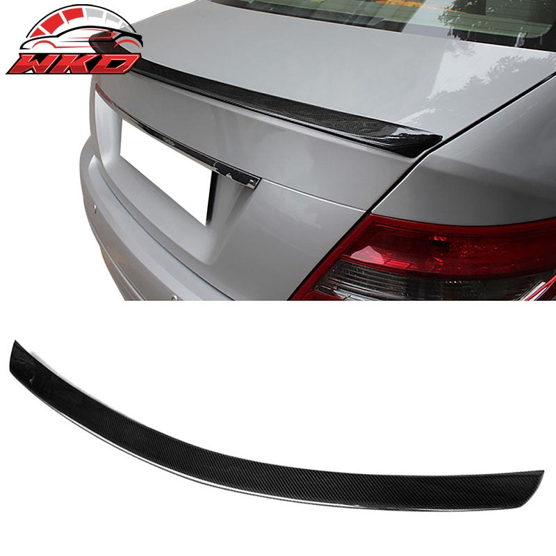 Fits 08-14 Benz C-Class W204 2Dr AMG Style Rear Trunk Spoiler Carbon Fiber CF