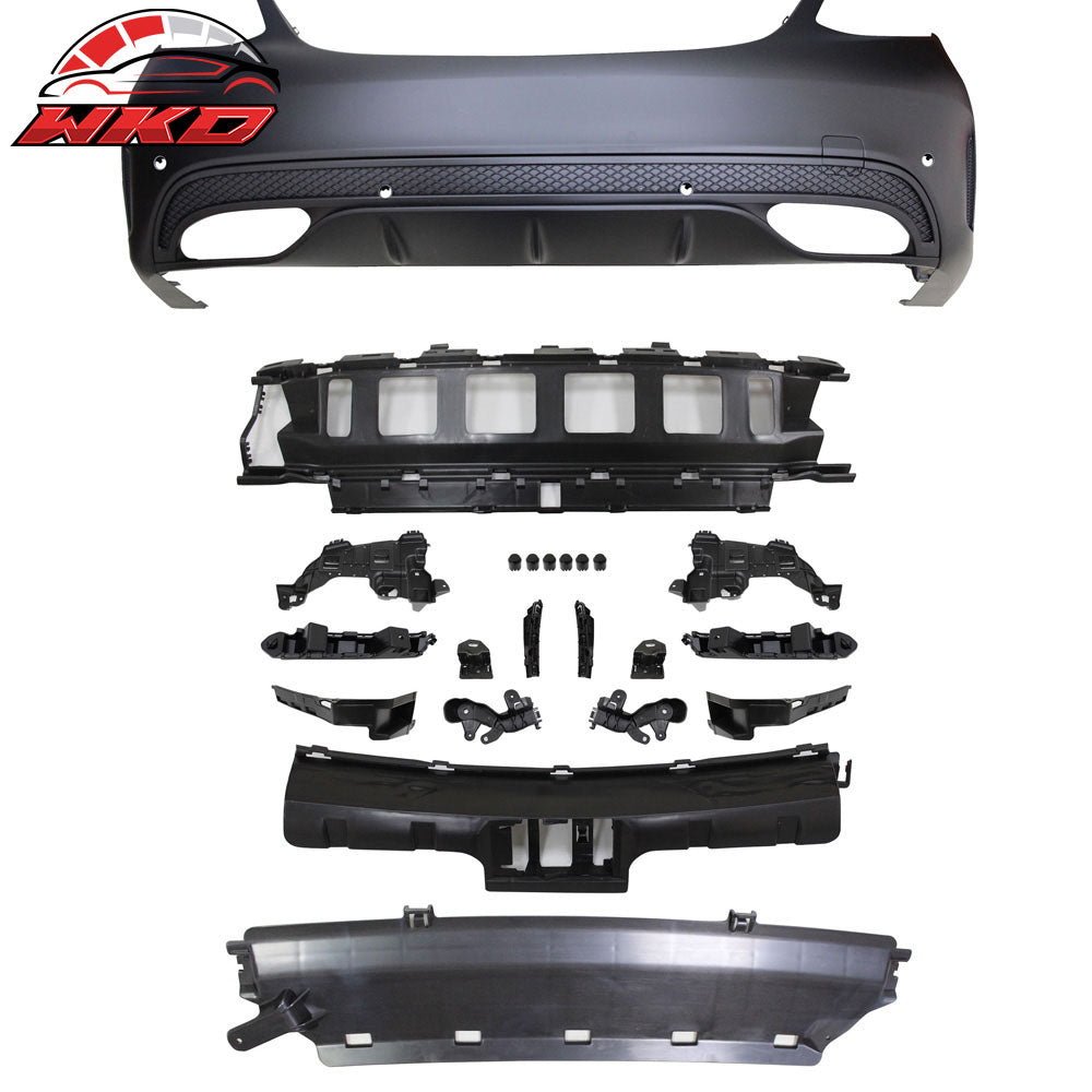 Wholesale 15-17 Benz W205 C Class With PDC Front Rear Bumper Side Skirts PP