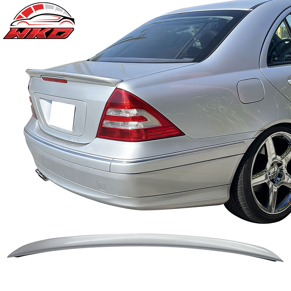 Fits 01-07 Benz C-Class W203 Sedan AMG Style Trunk Spoiler Painted #744 Silver