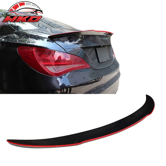 Wholesale  13-18 Benz C117 CLA Class FD Style Trunk Spoiler Red Line Matte Carbon Fiber