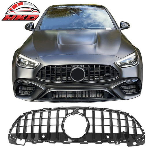 Wholesale 22-26 Benz C300 C43 AMG W206 GT Style Front Upper Grille Gloss Black ABS - Wikond Auto