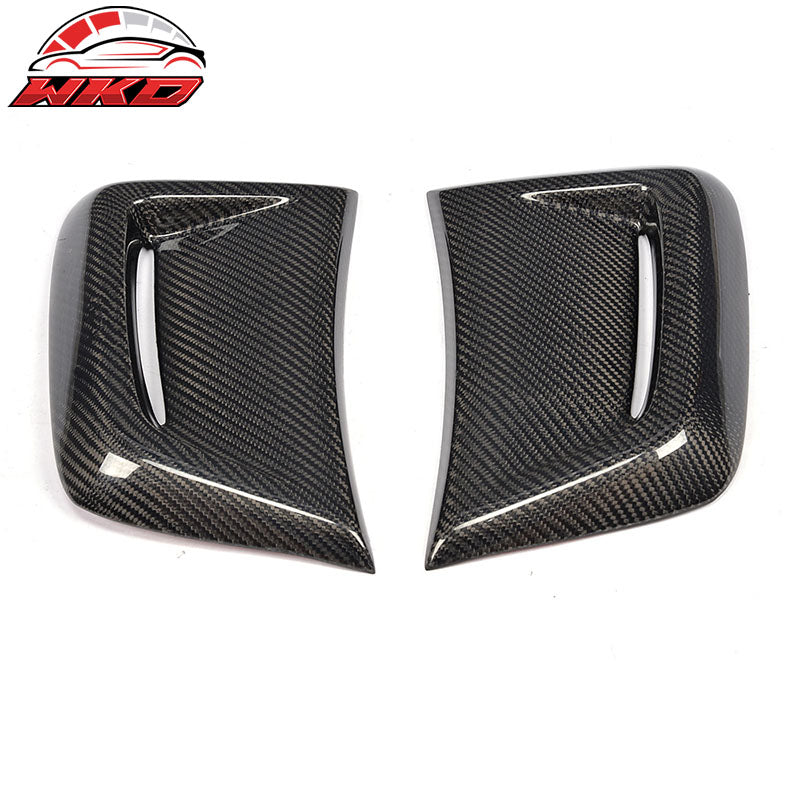 Fits 12-14 Benz W204 C63 AMG Style 2PCS Side Air Vent Cover Matte Carbon Fiber
