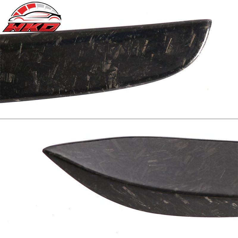 Fits 15-21 Benz C-Class W205 C63 AMG Front Bumper Fins Forged Matte Carbon Fiber