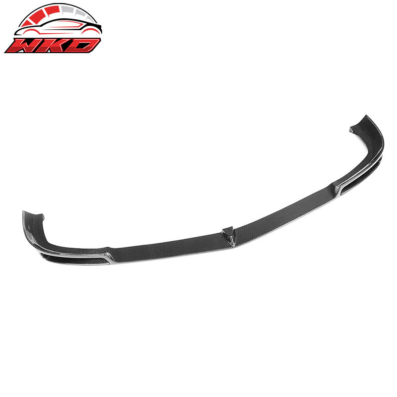 Fits 12-14 Benz C Class W204 C63 AMG V Style Front Bumper Lip Carbon Fiber CF