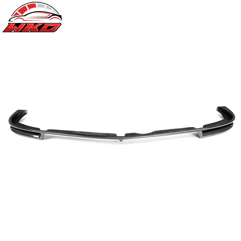 Fits 12-14 Benz C Class W204 C63 AMG V Style Front Bumper Lip Carbon Fiber CF