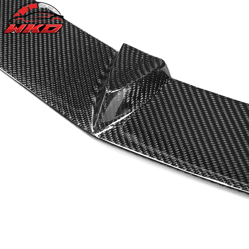 Fits 12-14 Benz C Class W204 C63 AMG V Style Front Bumper Lip Carbon Fiber CF