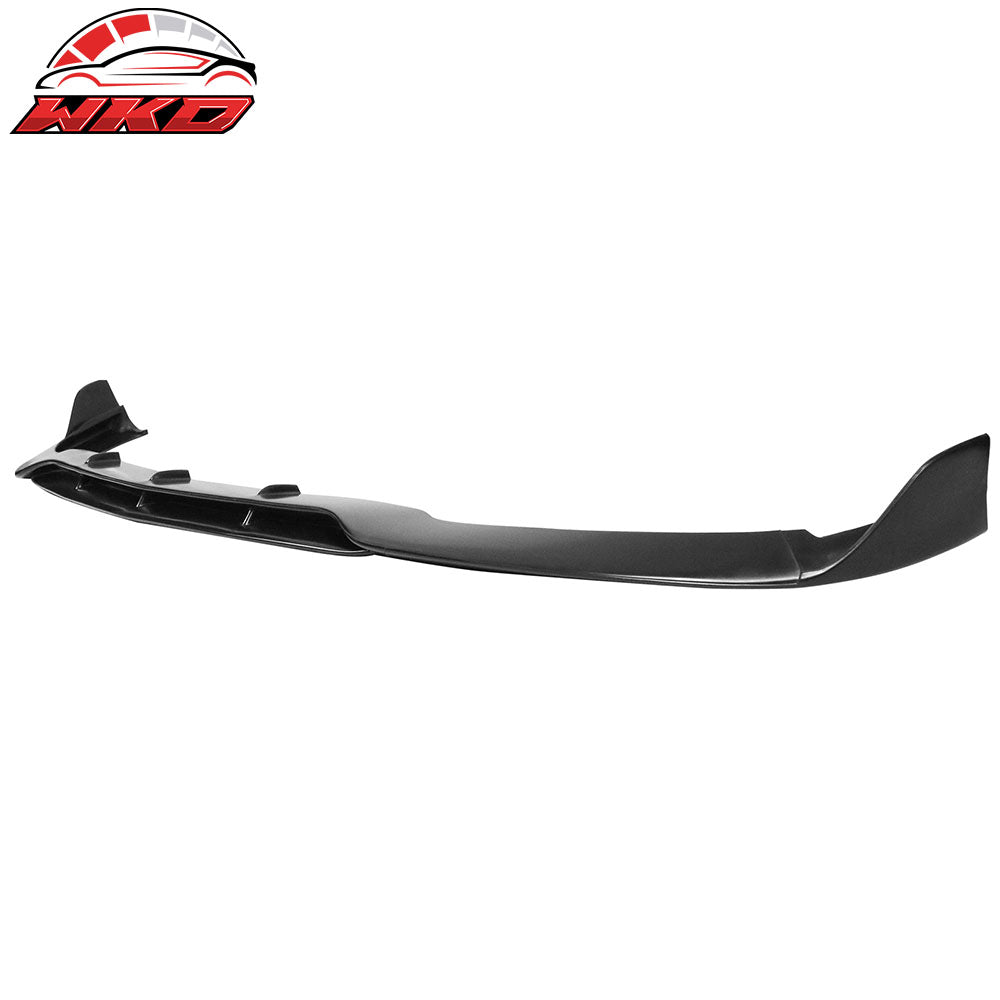 Fits 15-20 Benz W205 C Class C63 AMG Front Bumper Lip Spoiler Unpainted Black