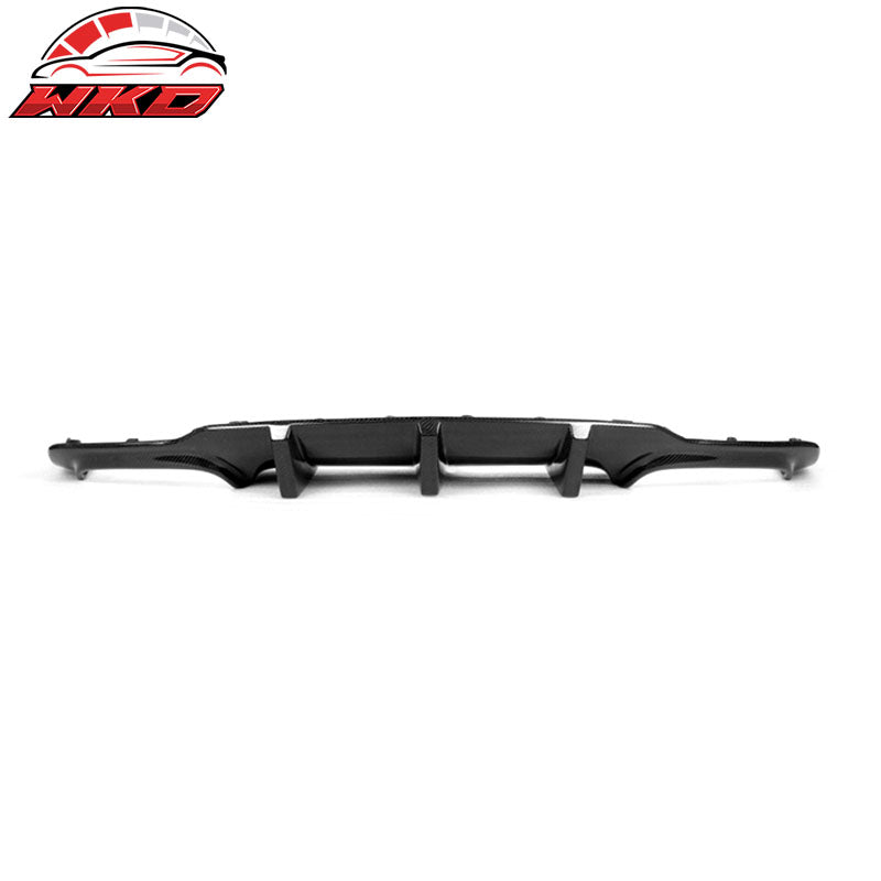 Fits 12-14 Benz C Class W204 C63 AMG Sedan Rear Bumper Lip Diffuser Carbon Fiber