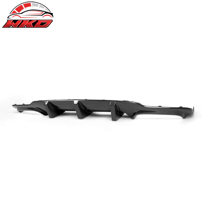 Fits 12-14 Benz C Class W204 C63 AMG Sedan Rear Bumper Lip Diffuser Carbon Fiber