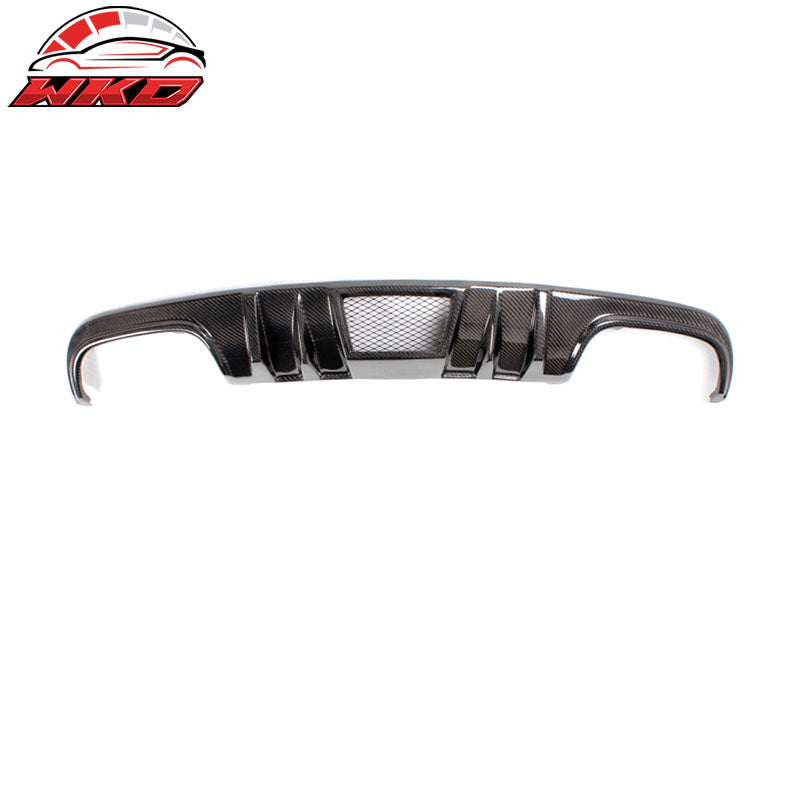 Fits 08-11 Benz C Class W204 C63 R Style Rear Bumper Diffuser Matte Carbon Fiber