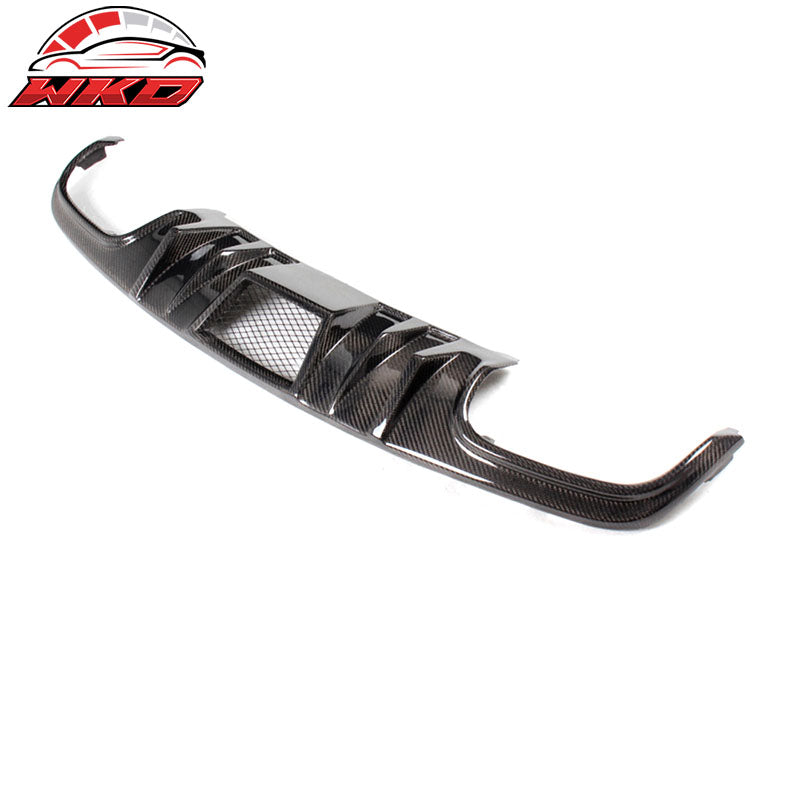 Fits 08-11 Benz C Class W204 C63 R Style Rear Bumper Diffuser Matte Carbon Fiber