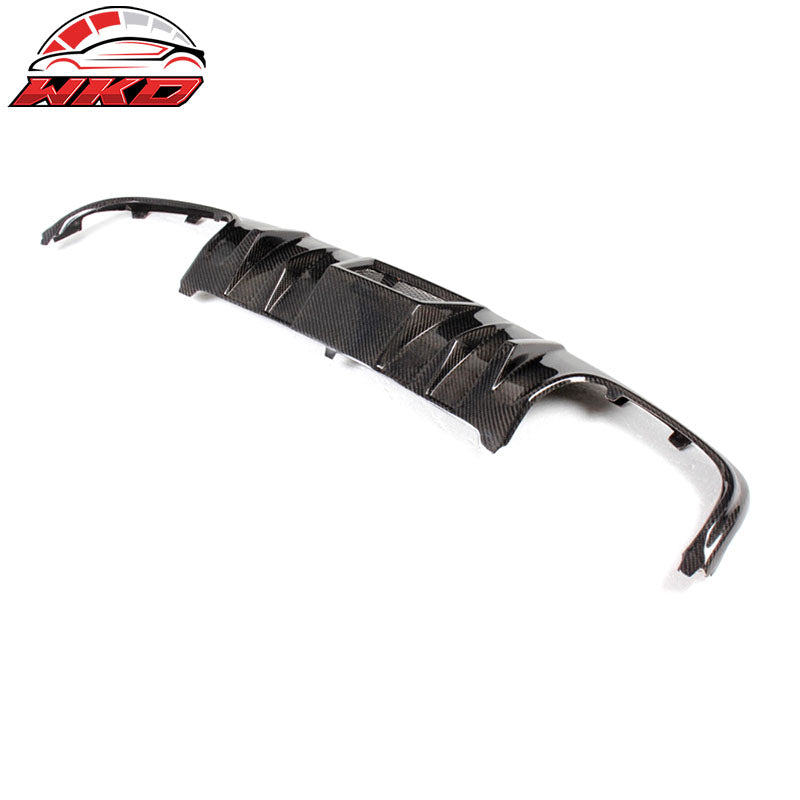 Fits 08-11 Benz C Class W204 C63 R Style Rear Bumper Diffuser Matte Carbon Fiber