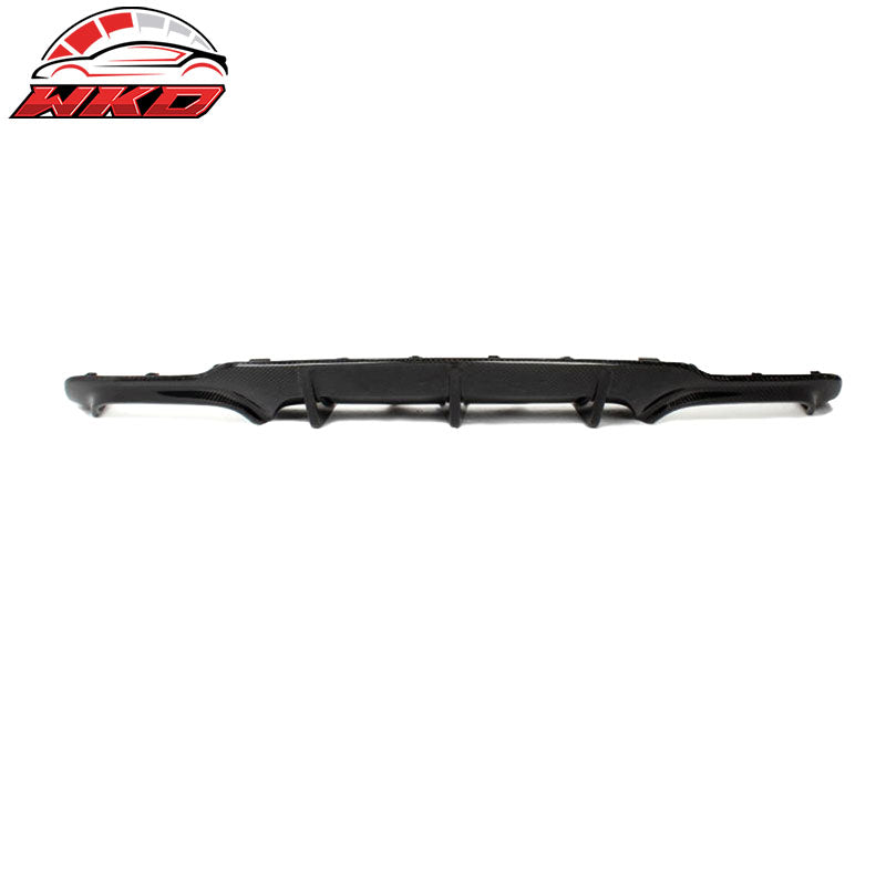 Fits 12-15 Mercedes-Benz C Class W204 C63 Carbon Fiber Rear Bumper Lip Diffuser