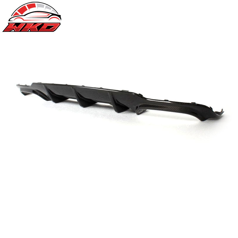 Fits 12-15 Mercedes-Benz C Class W204 C63 Carbon Fiber Rear Bumper Lip Diffuser