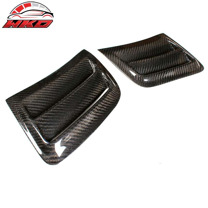 Fits 08-11 Benz C Class W204 C63 OE Style Side Vent Grille Matte Carbon Fiber