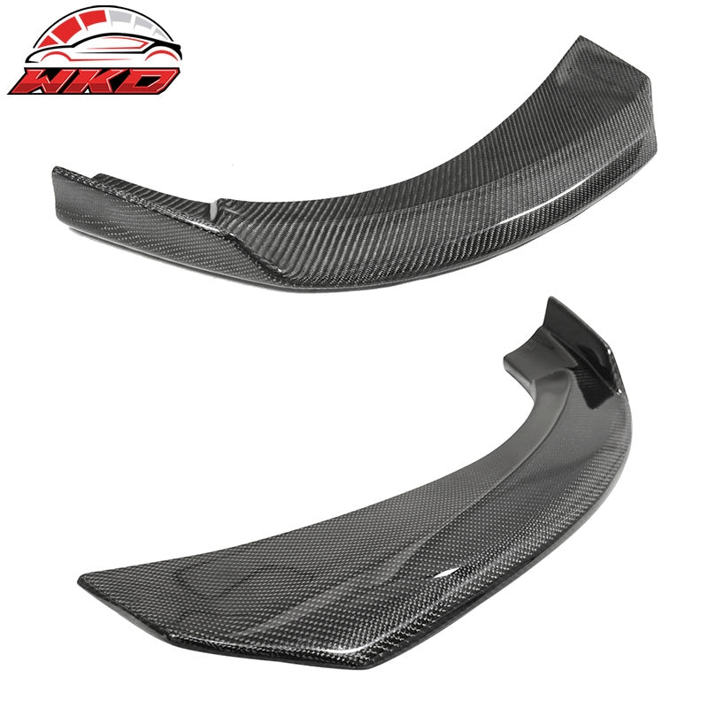 Fits 13-16 Benz CLA C117 PIE Front Bumper Lip Winglets 2PCS Matte Carbon Fiber