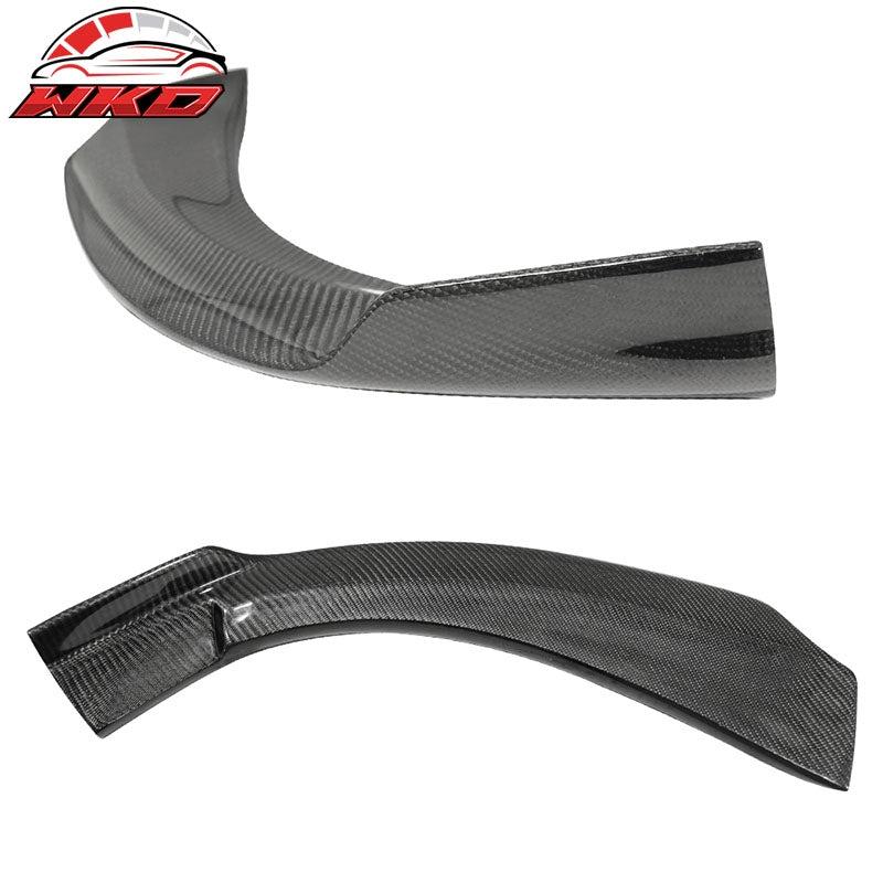 Fits 13-16 Benz CLA C117 PIE Front Bumper Lip Winglets 2PCS Matte Carbon Fiber