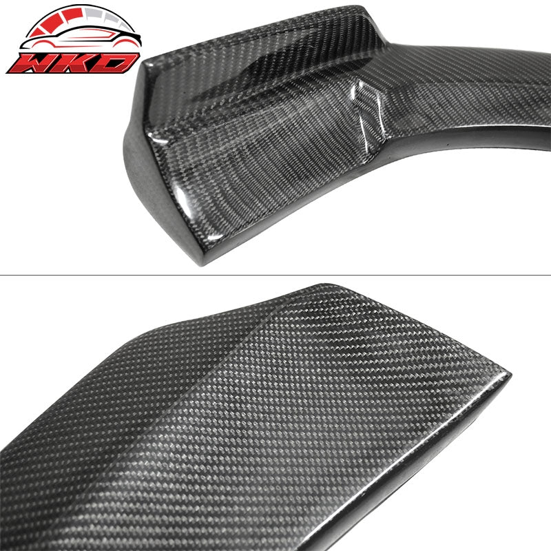 Fits 13-16 Benz CLA C117 PIE Front Bumper Lip Winglets 2PCS Matte Carbon Fiber