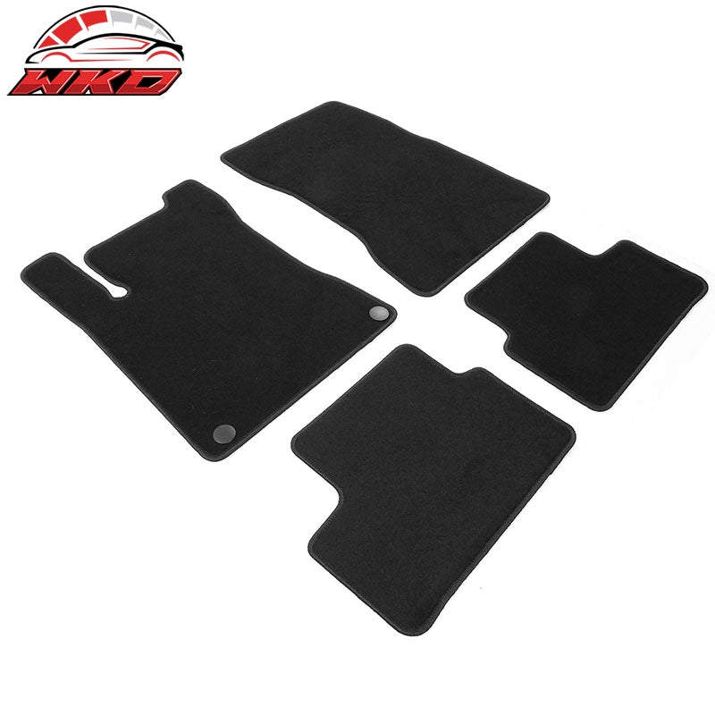 Fits 20-25 Benz C118 CLA-Class Front Rear Floor Mats Carpets Liner Nylon Black