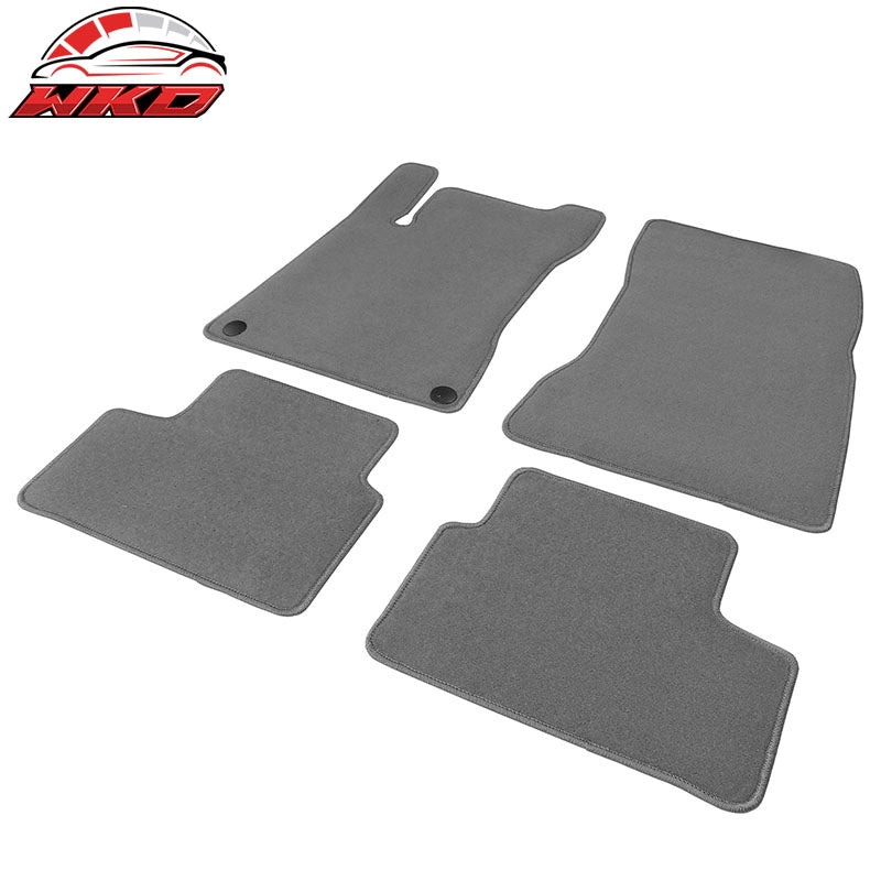 Fits 20-25 Benz C118 CLA-Class Front Rear Floor Mats Carpets Liner Nylon Gray