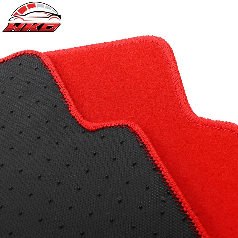 Fits 20-25 Benz C118 CLA-Class Car Front Rear Floor Mats Carpets Liner Nylon Red