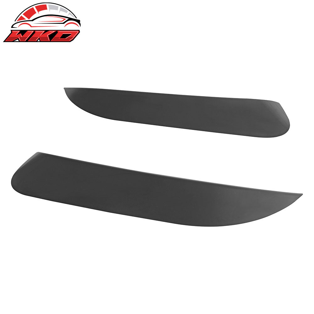 Fits 14-19 Benz W117 C117 CLA-Class Rear Bumper Side Vent Canards ABS Unpainted