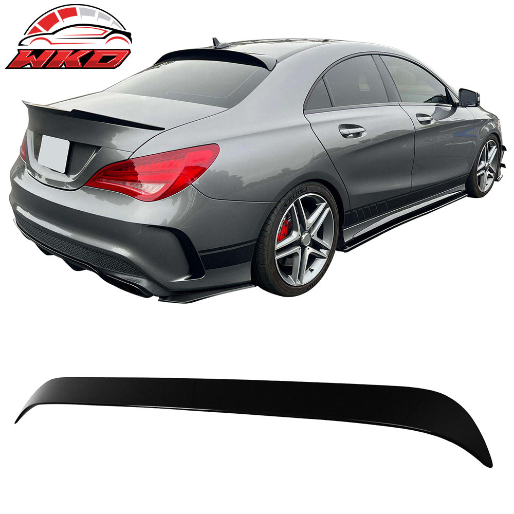 Fits 13-18 Benz W117 C117 CLA-Class OE Style Roof Spoiler ABS Painted #040 Black