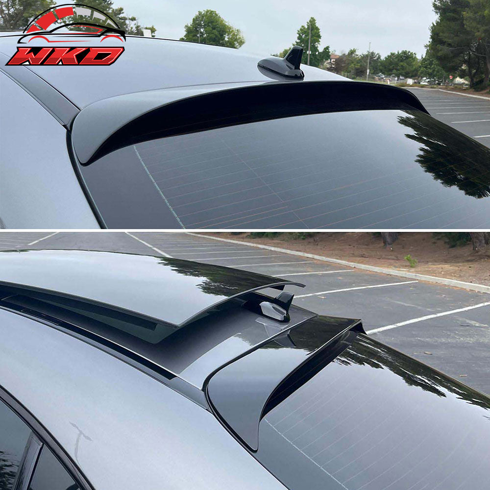 Fits 13-18 Benz W117 C117 CLA-Class OE Style Roof Spoiler ABS Painted #040 Black