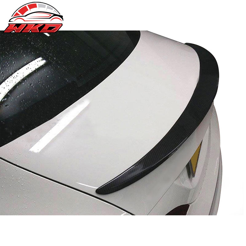 Fits 13-18 Benz C117 CLA Class CLA45 P Style Rear Trunk Spoiler - Carbon Fiber