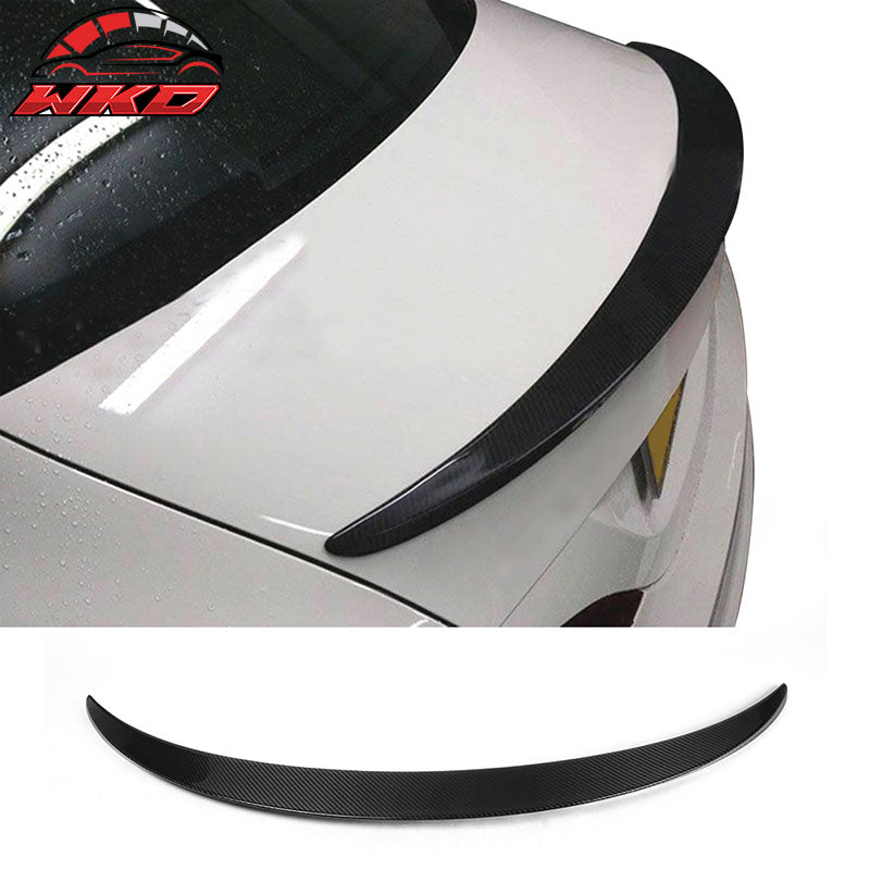 Fits 13-18 Benz C117 CLA Class CLA45 P Style Rear Trunk Spoiler - Carbon Fiber